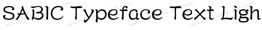 SABIC Typeface Text Light (正文)字体转换